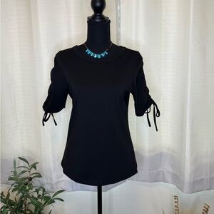On Twelfth Women’s Short Sleeve Top Black Small